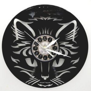 CAT vinyl record clock cat lovers gift